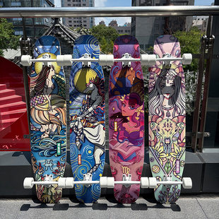 XDY长板专业板十二星座系列成人刷街舞板全能平花板公路四轮滑板