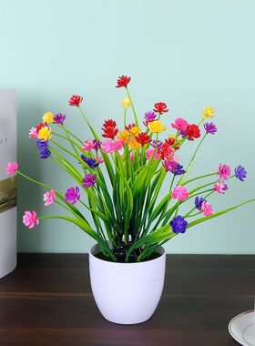 仿真花绿植装饰客厅酒柜办公桌