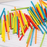 Квадратные детские ватные палочки, счетные палочки для раннего возраста, обучение математике для школьников и студентов, учебные пособия