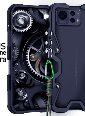适用于ASUS华硕zenfone12ultra金属边框式手机壳防摔zenfone11ultra铝合金保护套包边中框镂空透气散热硬外壳