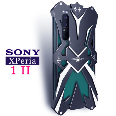 适用于索尼XPeria1IV金属手机壳1III保护套铝合金1II硬机械防摔潮男SONYXPeria5加厚XPeria10V镂空透气散热硬