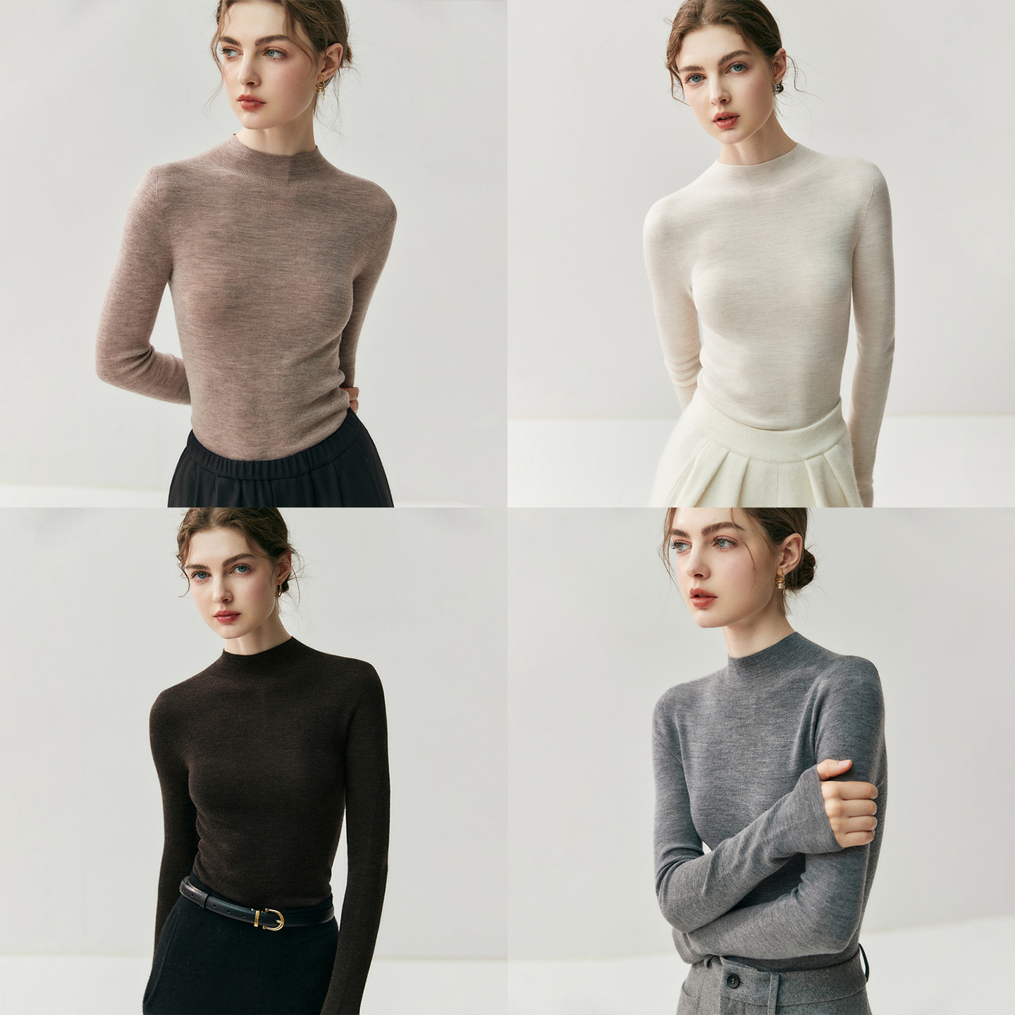 裸感无缝打底王~可机洗100全羊毛