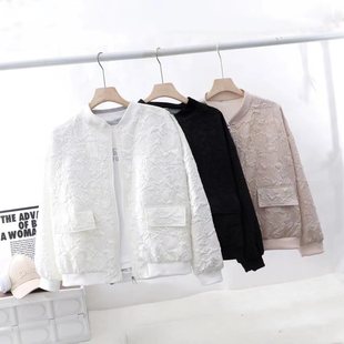 短款棒球服女外套春季宽松休闲小个子夹克上衣女款防晒衣通勤百搭