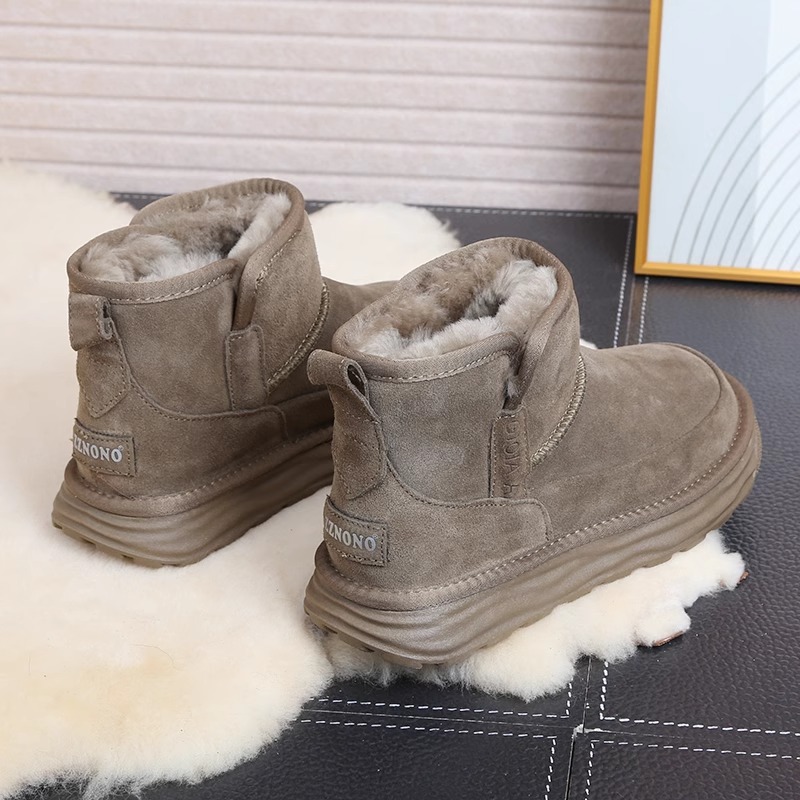 雪地靴男女冬季加绒加厚防水防滑2025新款厚底东北零下防寒大棉鞋