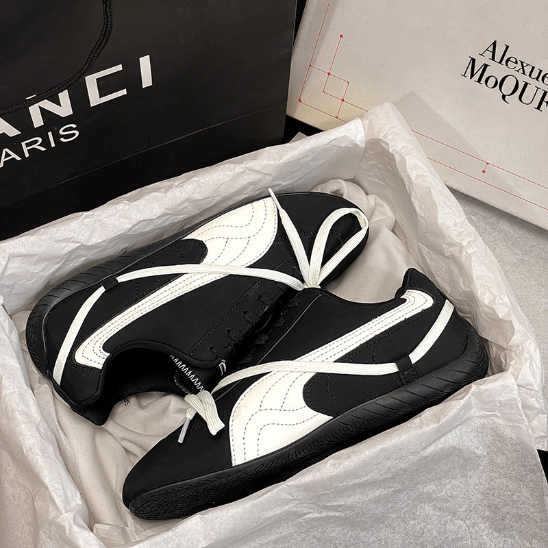 rose朴彩英官方正品薄底德训鞋板鞋男女款2025秋季低帮休闲运动鞋