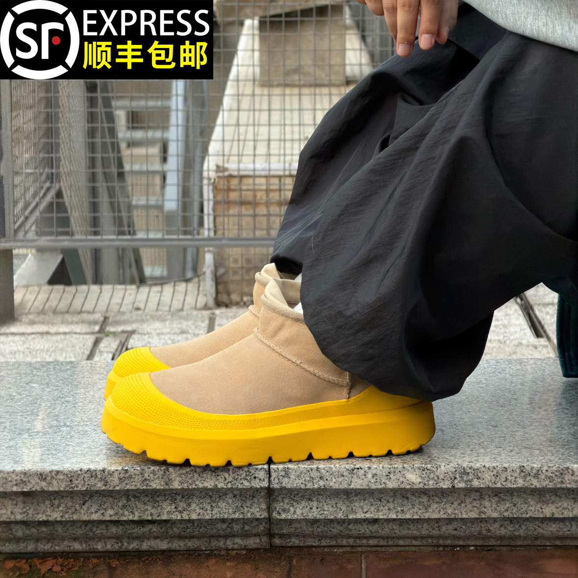 官方正品塔斯曼雪地靴男女款冬季2025情侣保暖抗寒百搭低帮棉鞋