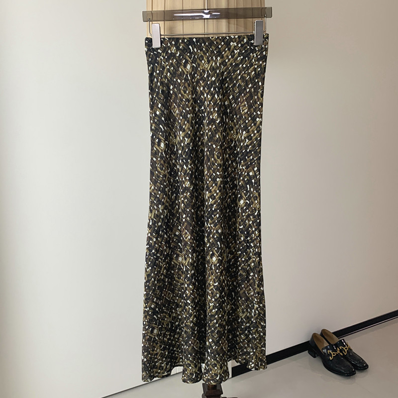 复古气质老钱风 砂洗斜裁真丝半身裙高腰松紧腰鱼尾长裙2026夏