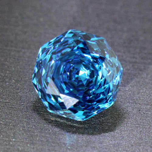 高精切矢车菊蓝宝石裸石玫瑰切