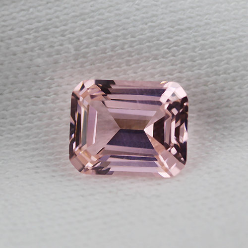 长方形摩根石裸石樱花粉色