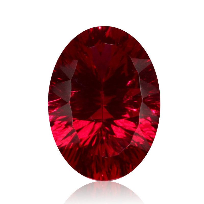 千禧切工红宝石裸石鸽血红椭圆形彩宝未镶嵌女红色戒面戒指吊坠石