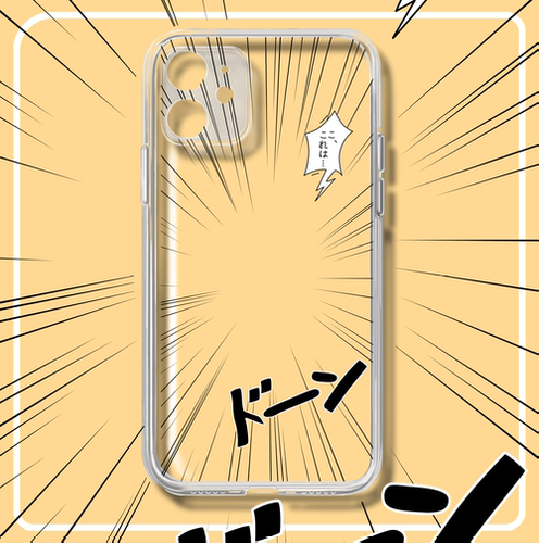 日系漫画透明/液态硅胶手机壳