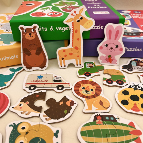 2块入门级大块拼图儿童益智玩具