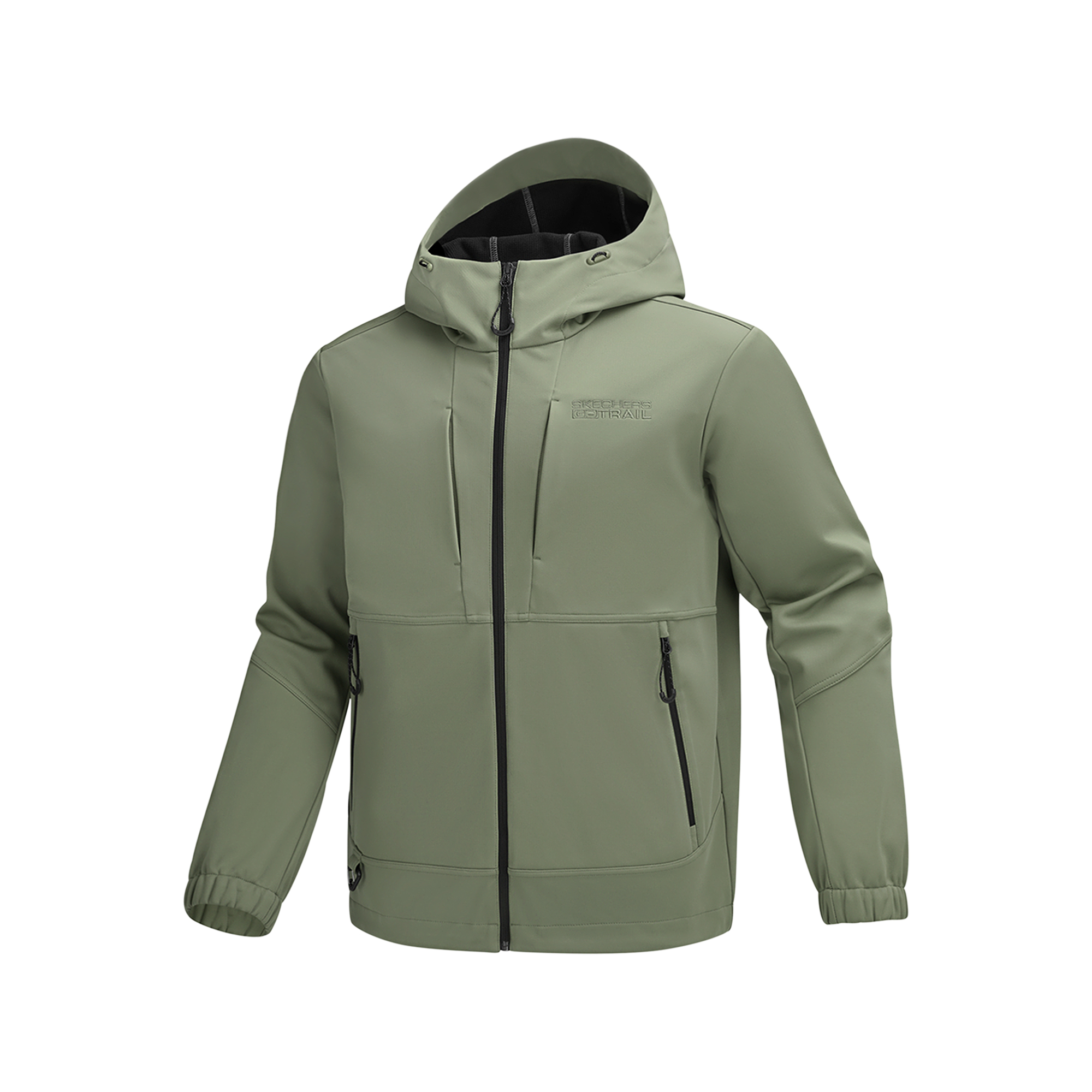 Skechers斯凯奇秋冬男款保暖舒适百搭防水针织连帽外套P425M107