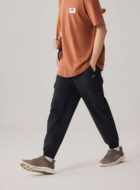 Skechers斯凯奇秋季男士百搭休闲保温束脚运动长裤P325M063