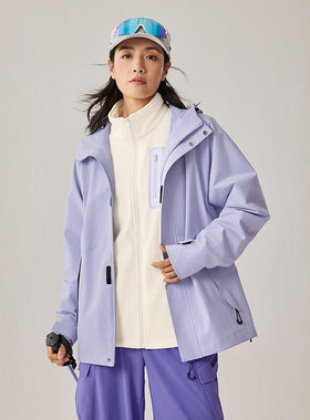 Skechers斯凯奇男女三合一冲锋衣防风时尚保暖连帽外套P425U019