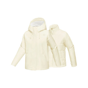 Skechers斯凯奇女士秋冬连帽保暖舒适利落裥棉外套两件套P125W013