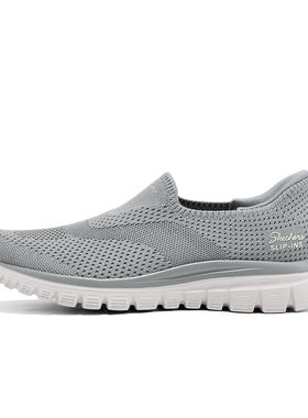 Skechers斯凯奇女士闪穿舒适透气耐磨一脚蹬休闲健步鞋100965