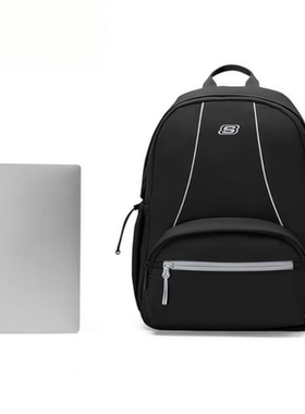 Skechers斯凯奇风尚系列男女同款大容量通勤便携双肩背包L325U072