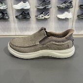Skechers斯凯奇男子闪穿易脱轻质透气舒适防滑一脚蹬健步鞋 205604