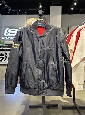 Skechers斯凯奇男女同款马年新年限定秋冬时尚双面穿棉服L126U024