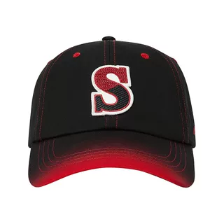 Skechers斯凯奇男女童儿童时尚潮流红色刺绣棒球帽鸭舌帽L126K024