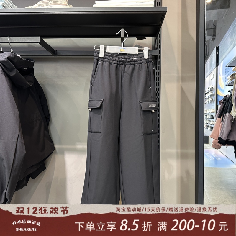 Skechers斯凯奇女童秋冬加绒保暖休闲时尚梭织工装长裤P425G022