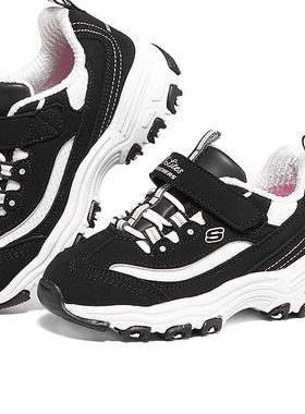 Skechers斯凯奇女小童春秋舒适耐磨老爹鞋软底学步鞋运动鞋80588N