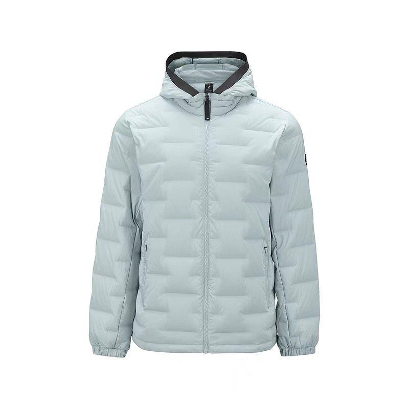 斯凯奇男士连帽羽绒外套