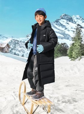 Skechers斯凯奇儿童冬季防油可拆卸两穿保暖羽绒服外套P425K033