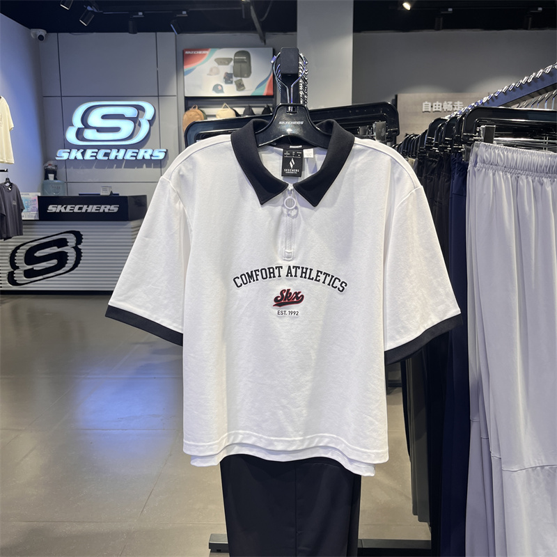 斯凯奇夏季女款短袖T恤衫