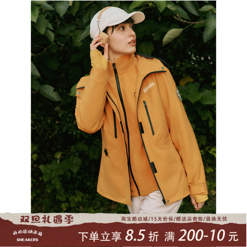 Skechers斯凯奇冬季女子三合一魔方冲锋衣摇粒绒防水外套L324W139