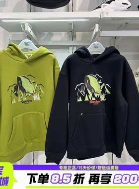 Skechers斯凯奇秋冬男童加绒保暖抗菌亲肤宽松连帽卫衣P425B048