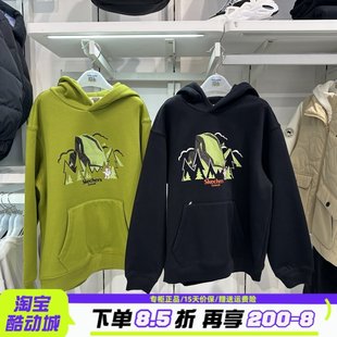 Skechers斯凯奇秋冬男童加绒保暖抗菌亲肤宽松连帽卫衣P425B048