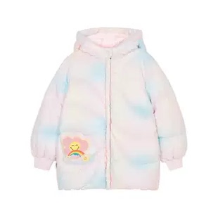 Skechers斯凯奇女童秋冬加厚轻盈保暖时尚梭织羽绒服外套L424G092