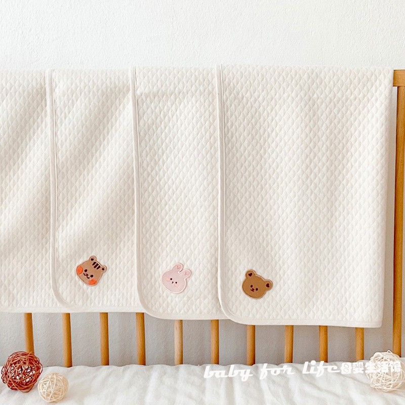 ins韩国婴儿床宝宝床垫新生儿床单纯棉吸水柔软透气婴童床垫床单