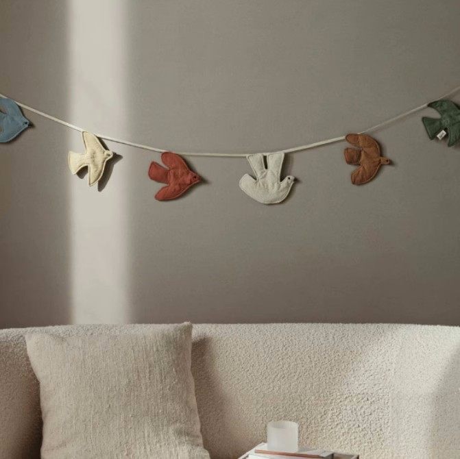 北欧风ins风小鸟吊饰壁饰儿童房装饰可爱挂墙婴儿床家饰挂件壁挂,家居饰品,壁饰,淘宝优惠券,粉丝福利购,淘宝优惠卷