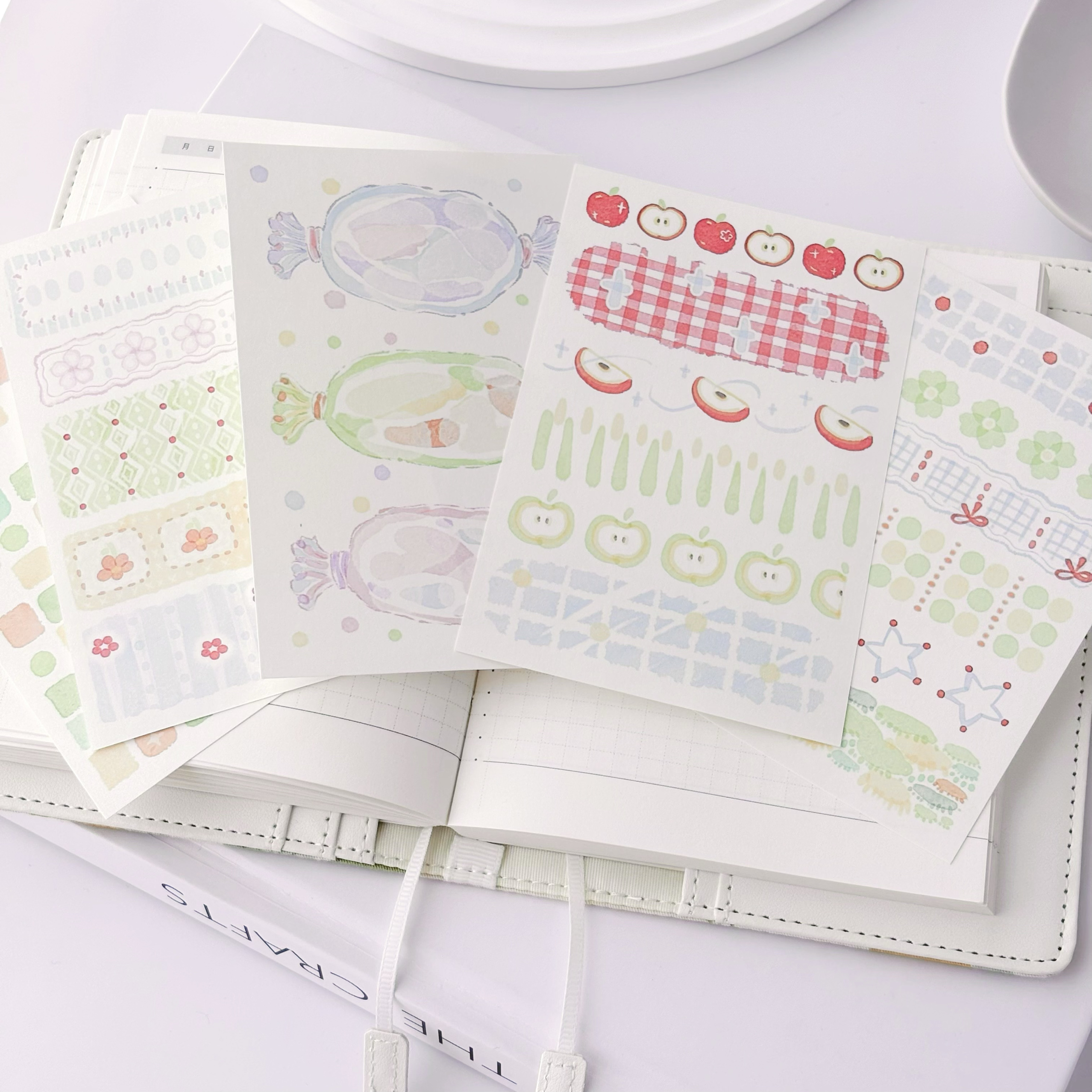 《星砂糖》A7素材多图便签｜花夭studio原创手帐便签a7素材