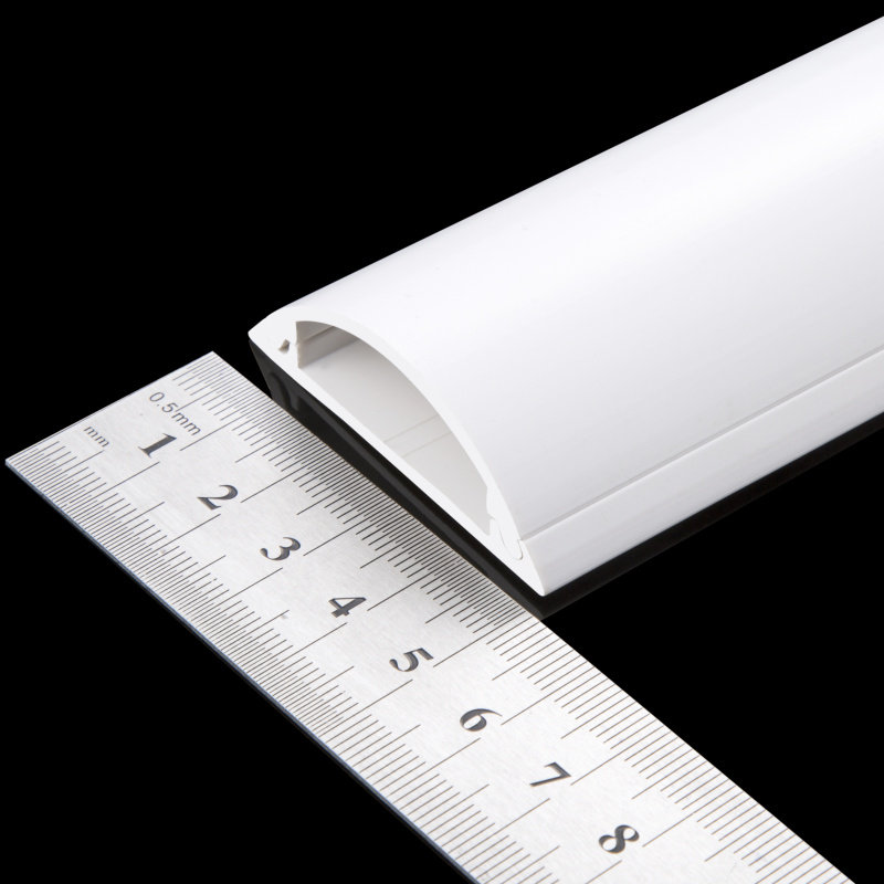 5号 特厚pvc地槽 灰色白色 抗压穿线管 地面线槽 弧型地槽 走线槽