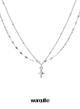 wumulle钛钢芒星双层无性别叠戴