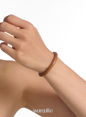 wumulle牛皮手镯朋克复古小众