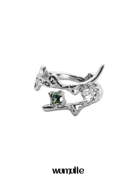 男女气质不规则戒指指环开口戒