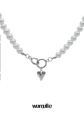 钛钢珍珠防水男女项链