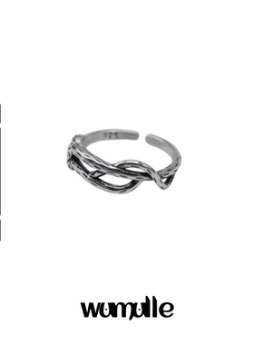 wumulle情侣高级暗黑做旧感戒指