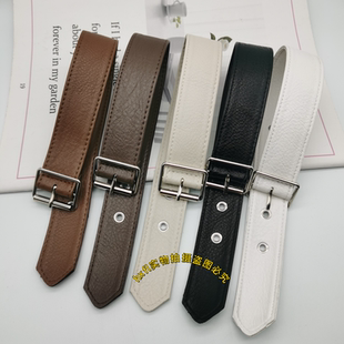 PU软皮脖子皮带羊羔绒皮草大衣风衣袖 口皮带金属领口脖子皮带配饰