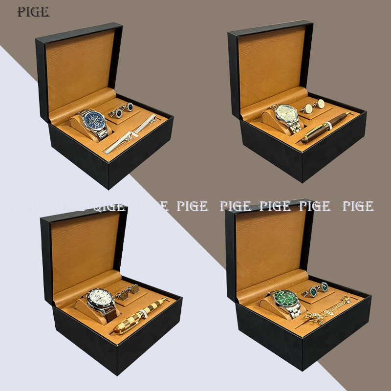 手表套盒摆件样板间男士衣帽间手表盒钢笔袖扣套装组合软装展厅