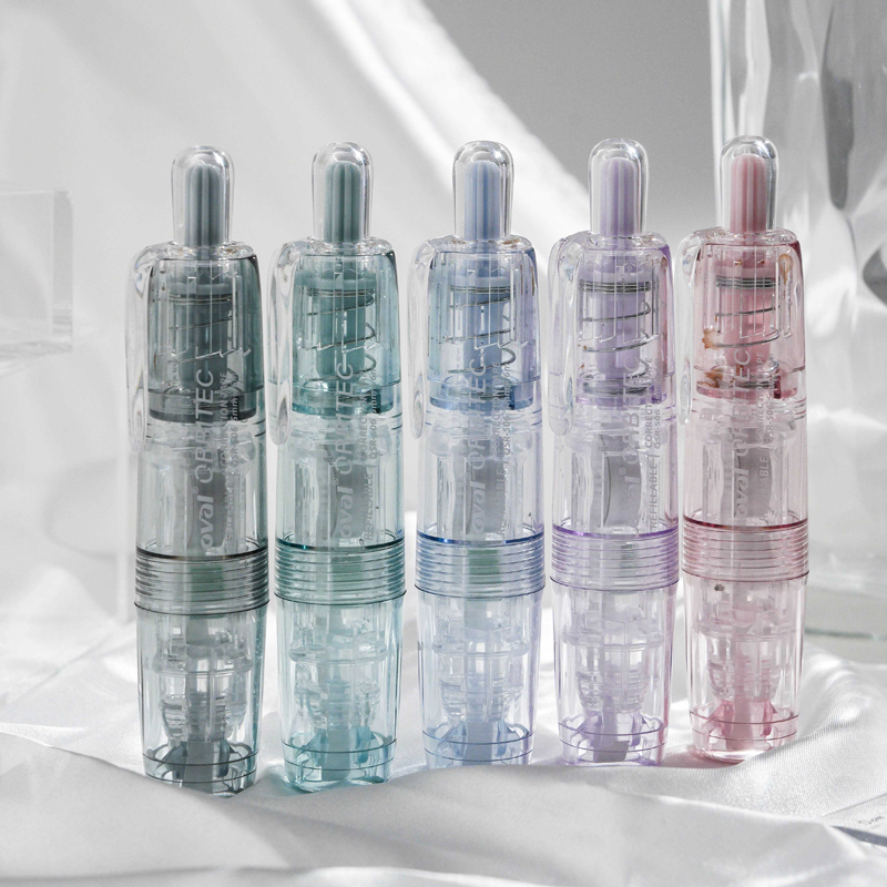 台湾oval欧文修正带烟熏色小清新按动型涂改带可换替芯改正带天空