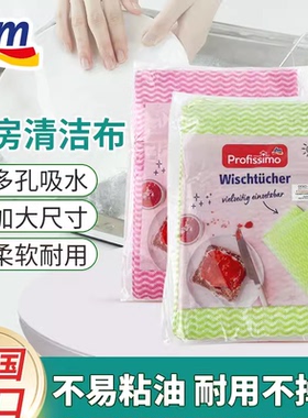 德国进口Profissimo DM百洁布洗碗布厨房清洁布去油干抹布10片/包