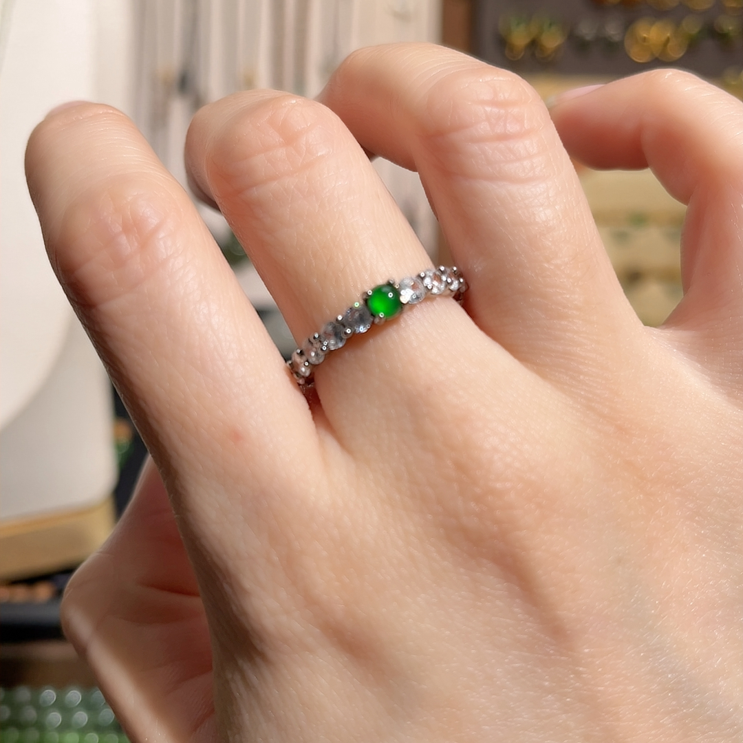 千金感翡翠戒指 16码