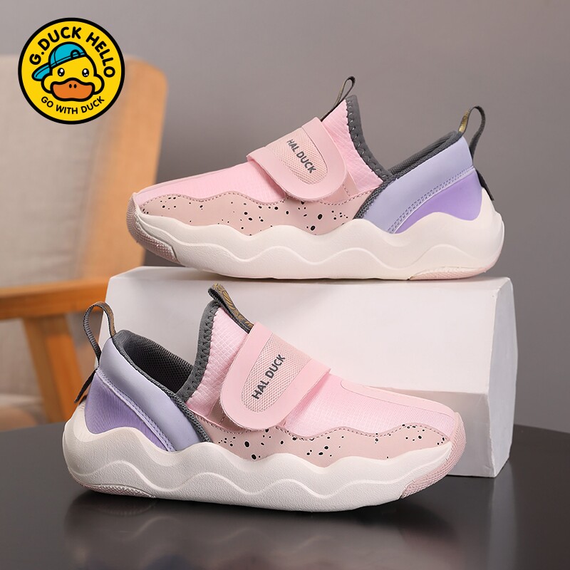 小黄鸭女童运动鞋春夏季新款透气网面百搭小男孩软底轻便儿童鞋子