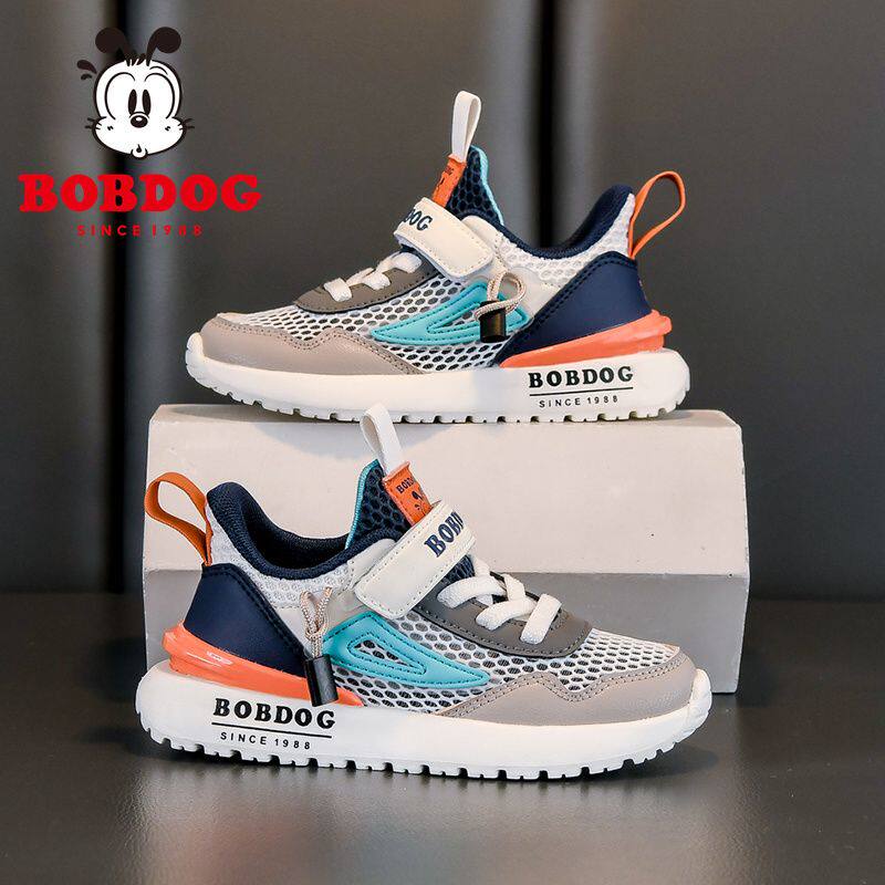 巴布豆正品男童鞋夏季新款单网透气小女孩镂空儿童鞋子轻便运动鞋